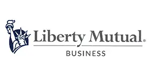 Liberty Mutual Business logo with Statue icon.