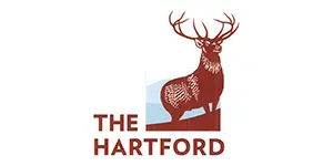 The Hartford logo with standing deer.