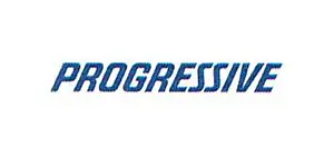 Progressive logo in blue italic text.
