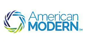 American Modern logo with colorful geometric design.